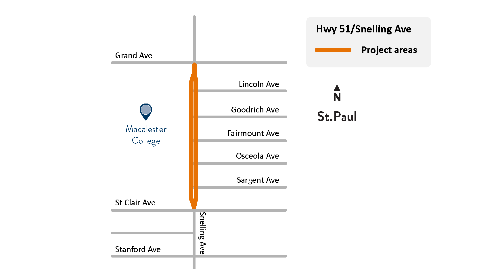 Portions of Snelling Avenue closed through mid-August 