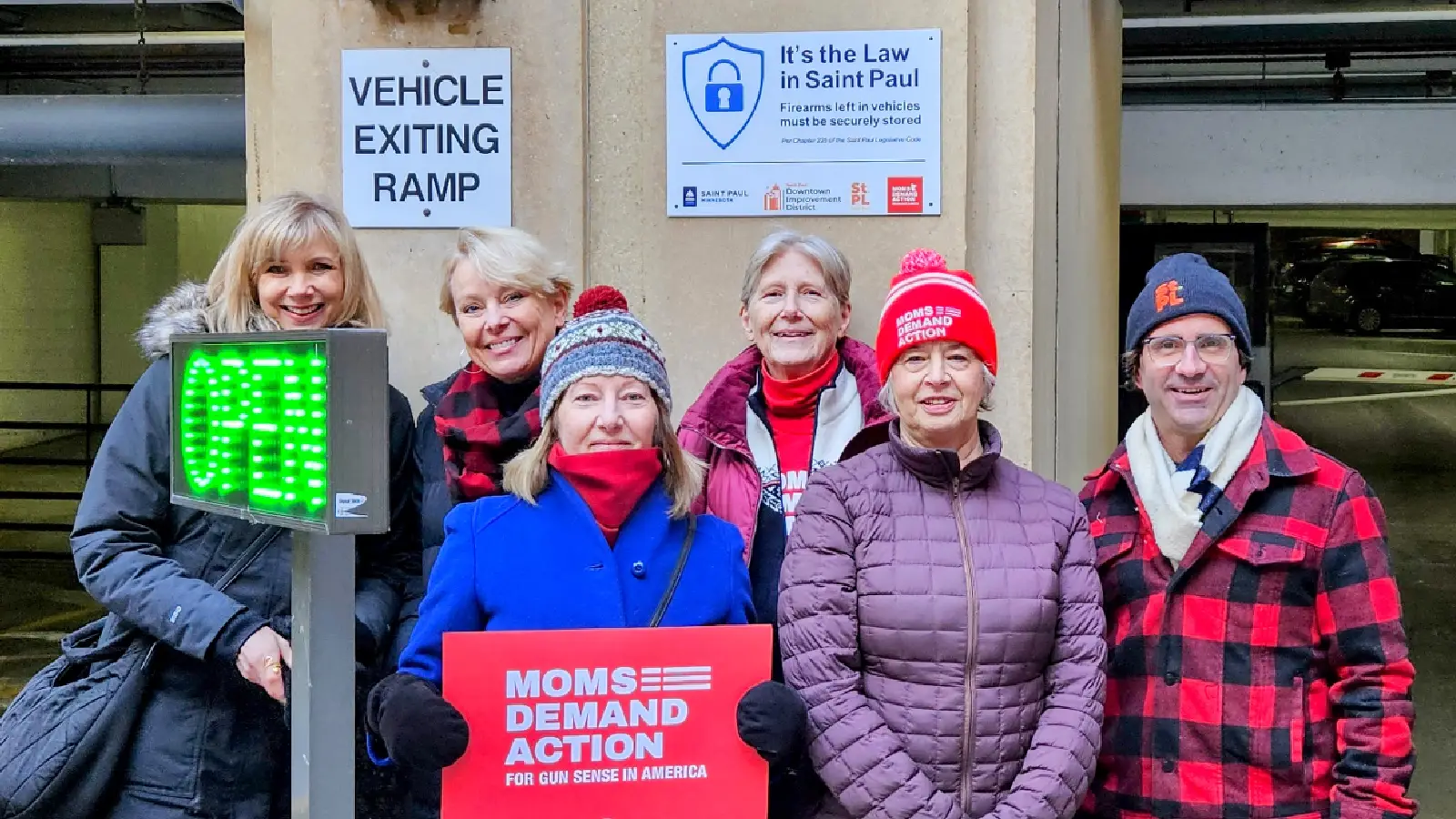 Safe Gun Storage Signs Installed in Downtown St. Paul Parking Ramps
