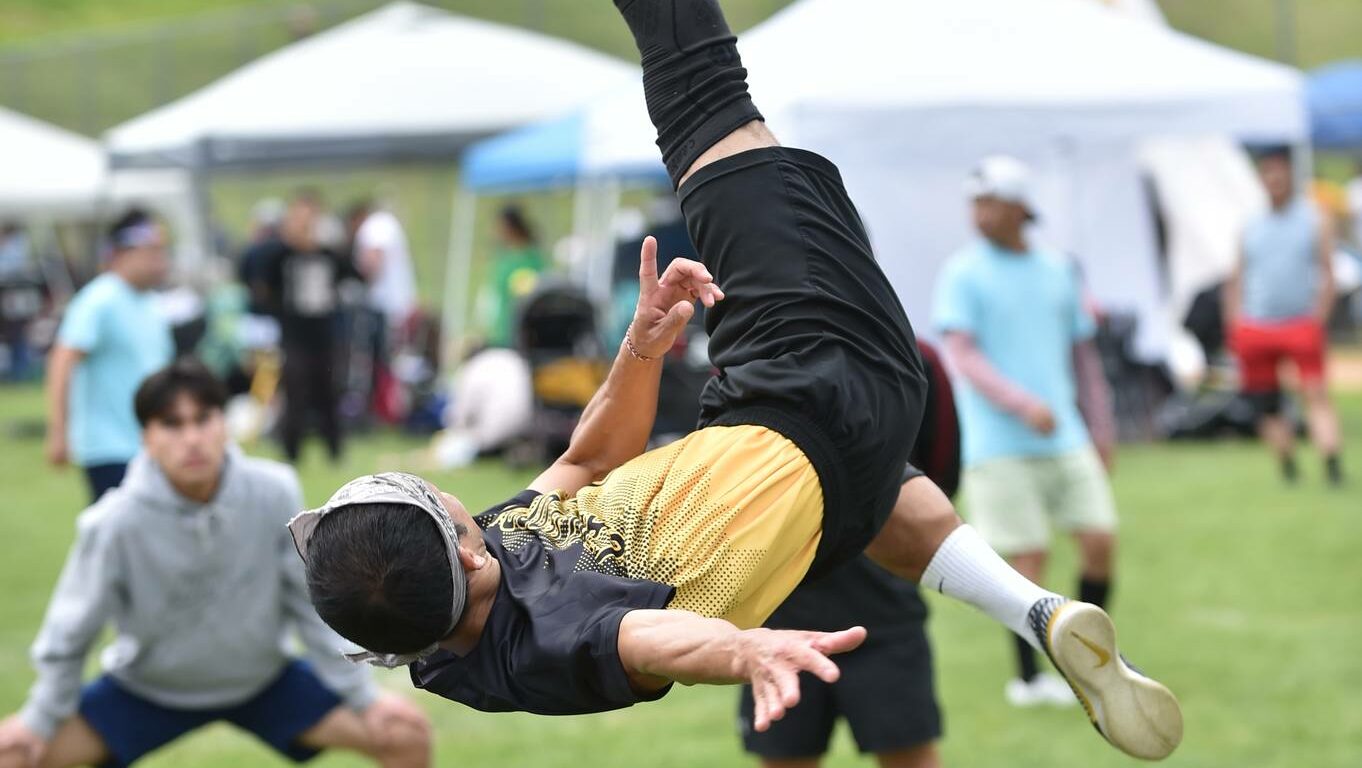 Participants in one of the sporting events at the Hmong International Freedom Festival.
