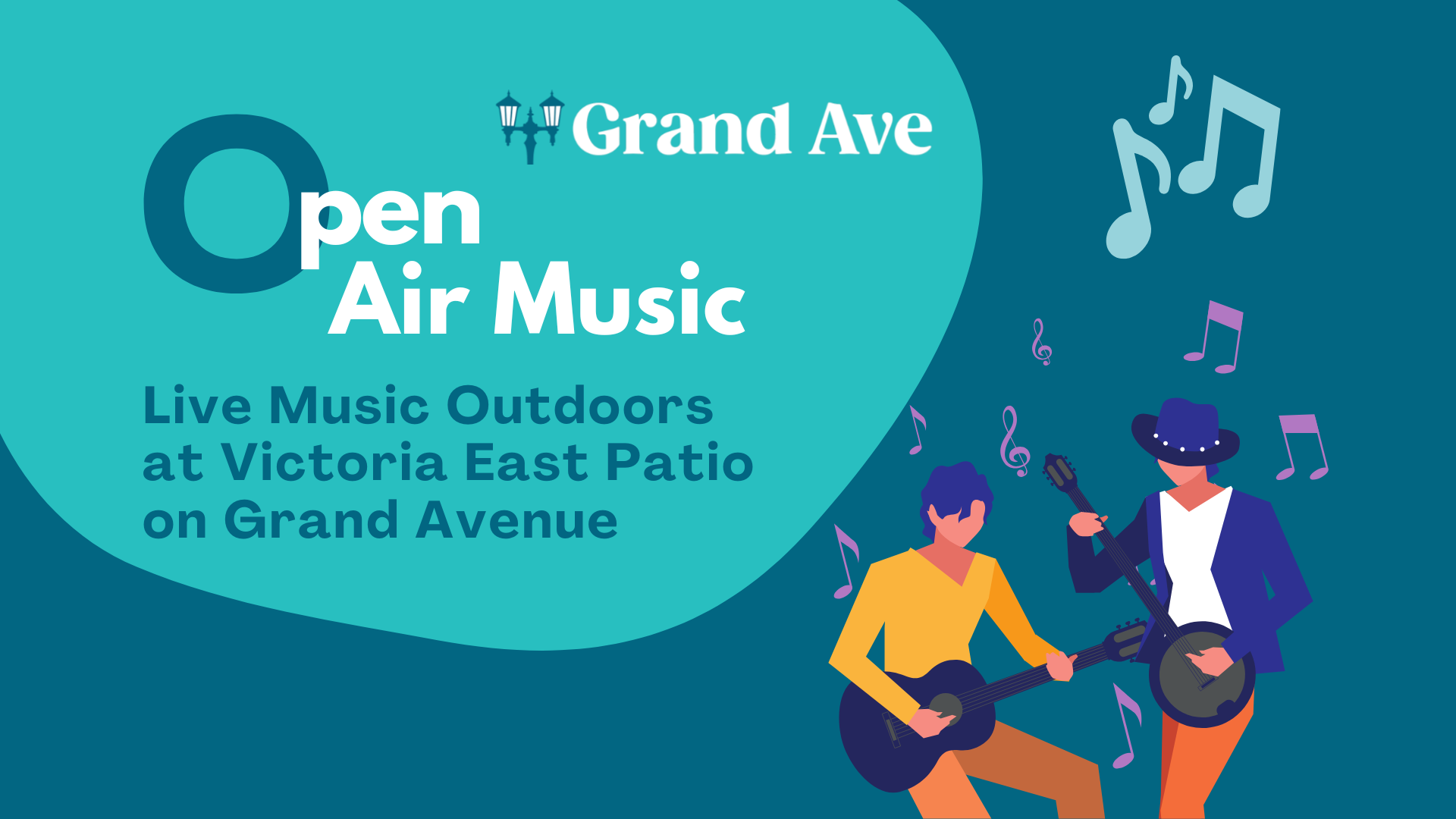 Open Air Music on Grand Ave. August 21.