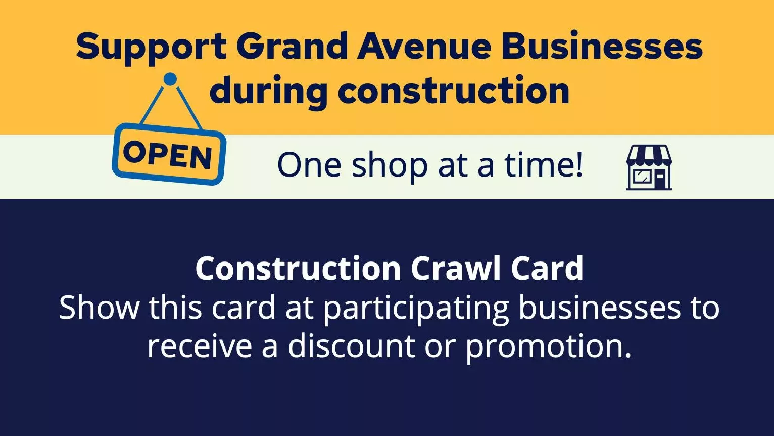 Support Grand Avenue Businesses During Construction Crawl 