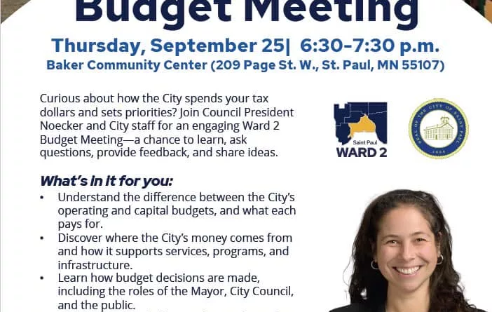 ward 2 budget meeting details