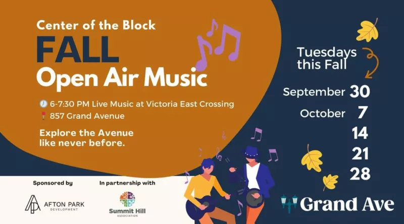 Fall Open Air Music - Tuesdays through October 28, 2025 on Grand Ave.