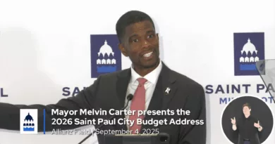 St. Paul Mayor Melvin Carter delivers his 2026 budget address on September 4, 2025.