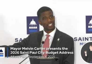 St. Paul Mayor Melvin Carter delivers his 2026 budget address on September 4, 2025.