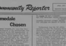 Front page of the first edition of the Community Reporter, July 1, 1971.