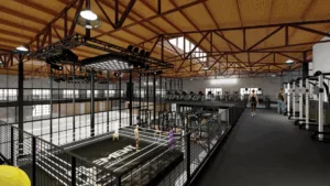 Plans for repurposing Keg & Case market presented by the developer on November 10 include a 11,000 square foot gym, an 11,000 square foot events space and a 4,000 square foot restaurant.