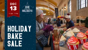 2025 Holiday Bake Sale, December 13, 11:00 a.m.-7:00 p.m. Union Depot. Free