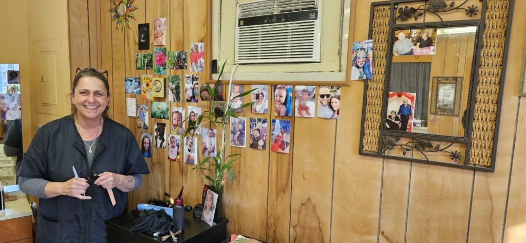 Andrea Burnstein retired after 41 years behind the chair, 29 of them at her own salon A Touch of Andrea, on December 24. Credit: Damian Goebel