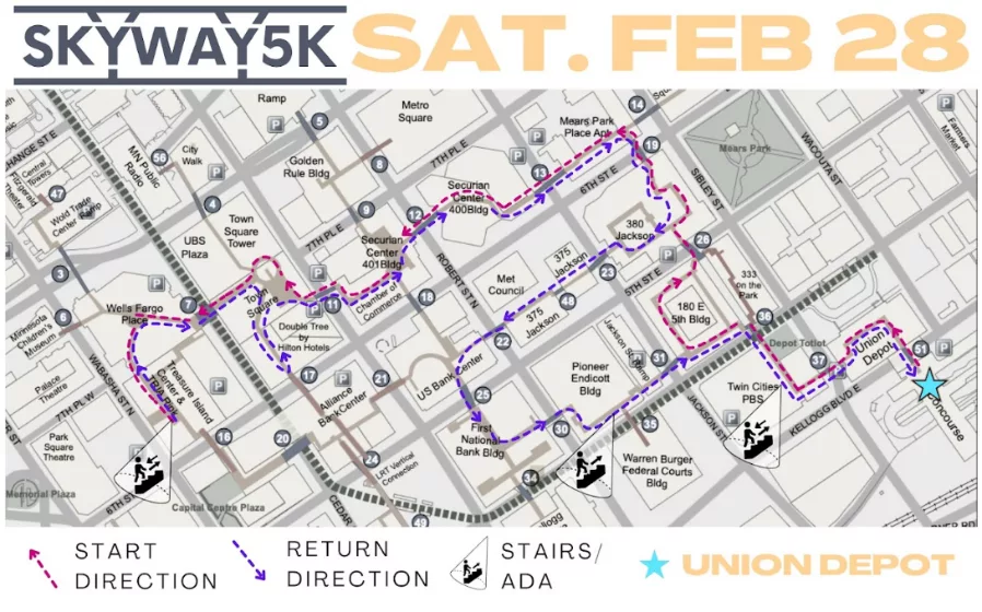 Skyway 5k map