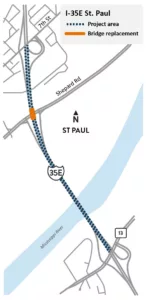 I-35 Bridge Project Area