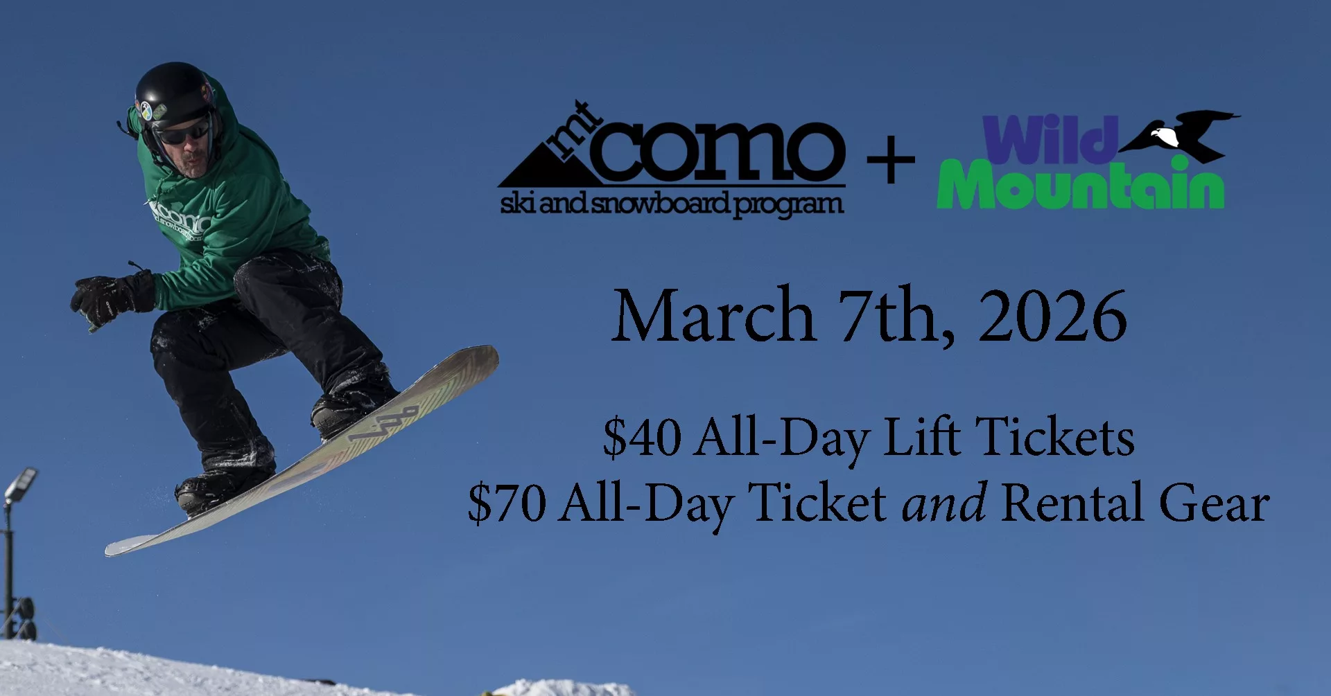 Como Park Snowsports Booster Club Wild Mountain Day