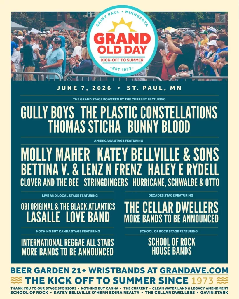 Grand Old Day music lineup