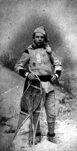 Robert Ormsby Sweeny in costume for the 1886 Saint Paul Winter Carnival.  
Credit: MNHS

